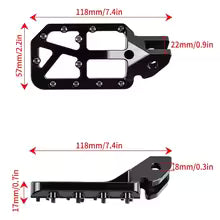 black surron lbx wide pegs